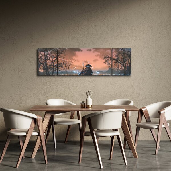 Obraz - Ilustracja przedstawiająca wojownika (170x50 cm)