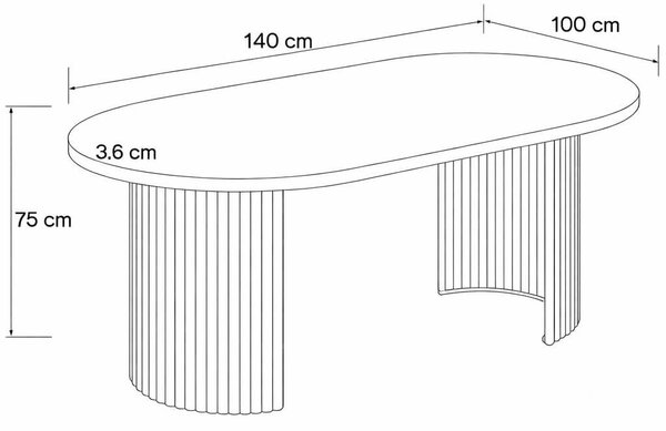 MebleMWM Stół rozkładany STL M117/1 | 100/140 cm | Kolor do wyboru