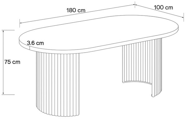 MebleMWM Stół rozkładany STL M117/2 | 100/180 cm | Kolor do wyboru