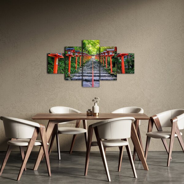 Obraz - Sanktuarium Kifune (125x70 cm)