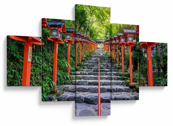 Obraz - Sanktuarium Kifune (125x70 cm)