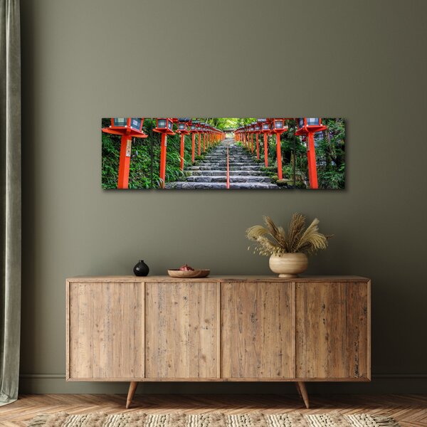 Obraz - Sanktuarium Kifune (170x50 cm)
