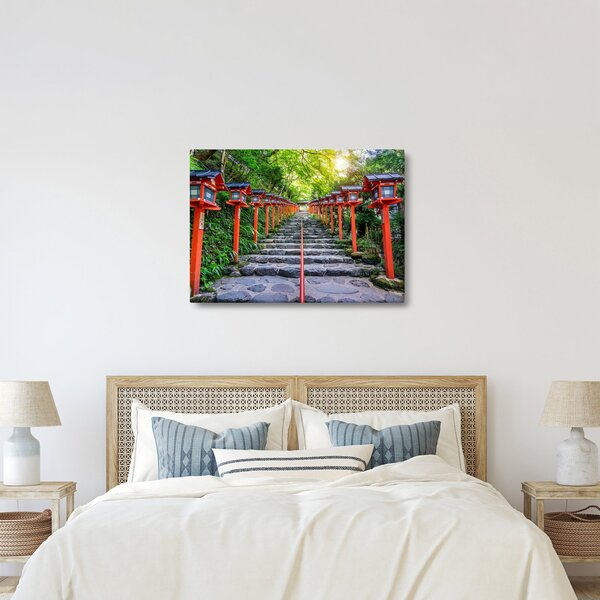 Obraz - Sanktuarium Kifune (70x50 cm)
