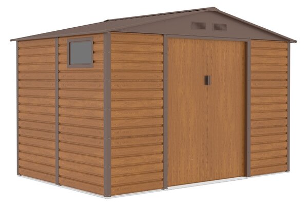 Domek narzędziowy metalowy Malmo 2,8 x 1,9 m Store Boss brązowy