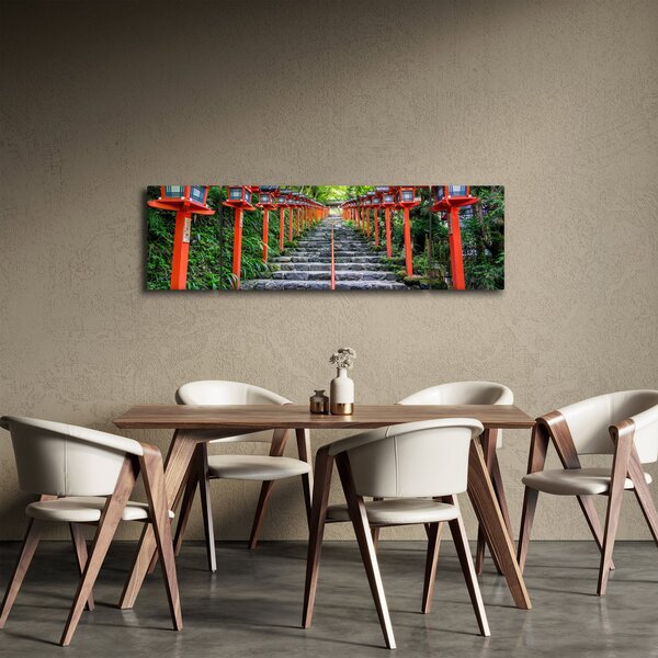 Obraz - Sanktuarium Kifune (170x50 cm)