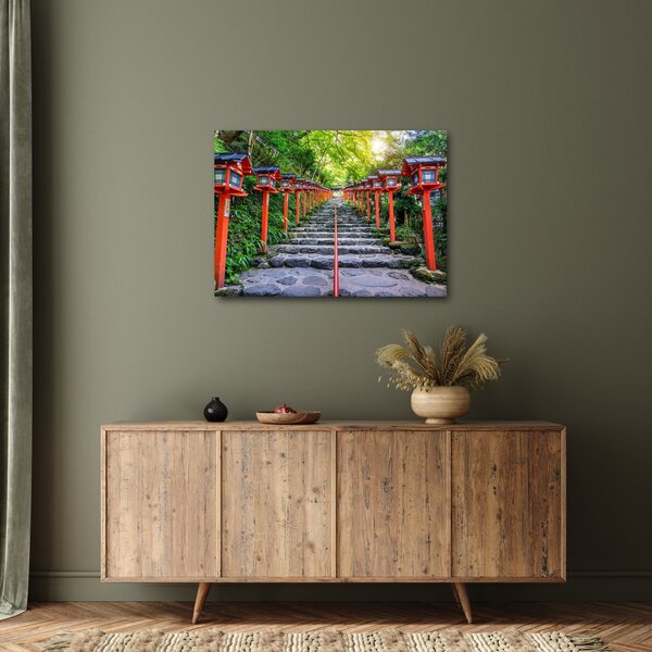 Obraz - Sanktuarium Kifune (70x50 cm)