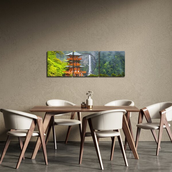 Obraz - Wodospad Naci (z zegarem) (90x30 cm)
