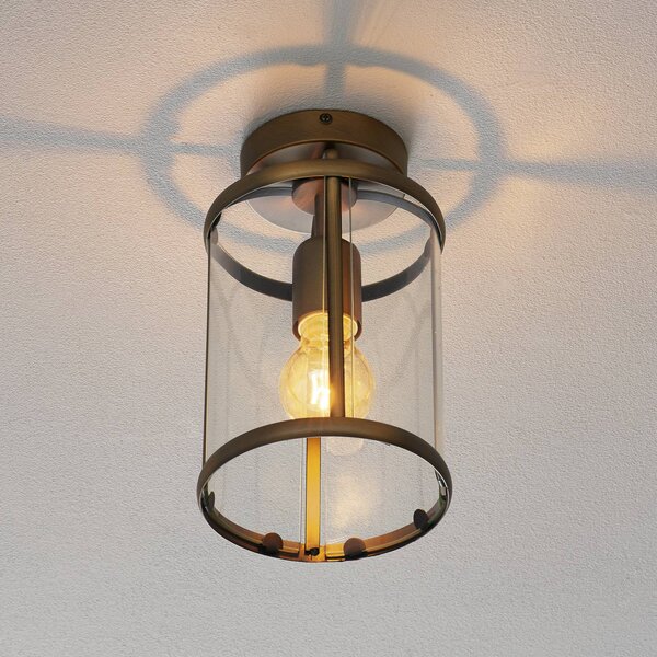 Steinhauer Lampa sufitowa PIMPERNEL, możliwość ściemniania, brązowy / mosiężny, salon / jadalnia, metal, antyczny