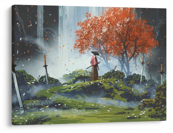 Obraz - Ilustracja przedstawiająca Ogród Mieczy (70x50 cm)