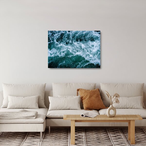 Obraz na szkle - Fale oceanu (70x50 cm)
