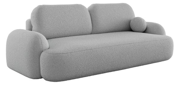 Jasnoszara sofa chmurka z funkcją spania R7-A60