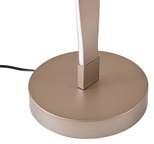 Lampa stojąca LED Jaren Lindby, brązowy / rdzawy, salon / jadalnia, metal, nowoczesny