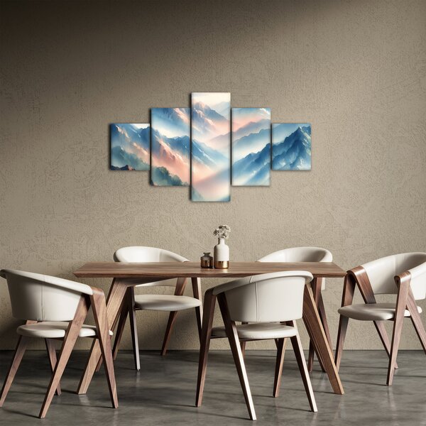 Obraz - Akwarelowe góry (125x70 cm)