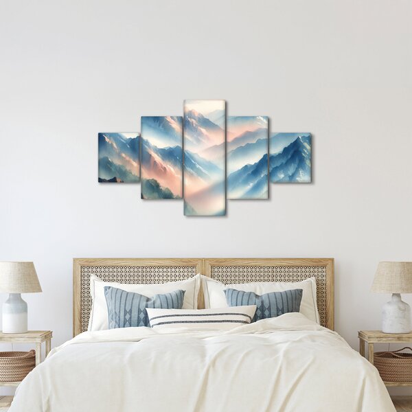 Obraz - Akwarelowe góry (125x70 cm)