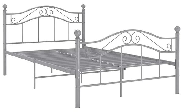 Szare metalowe łóżko w stylu loftowem 120x200 cm K6-M72