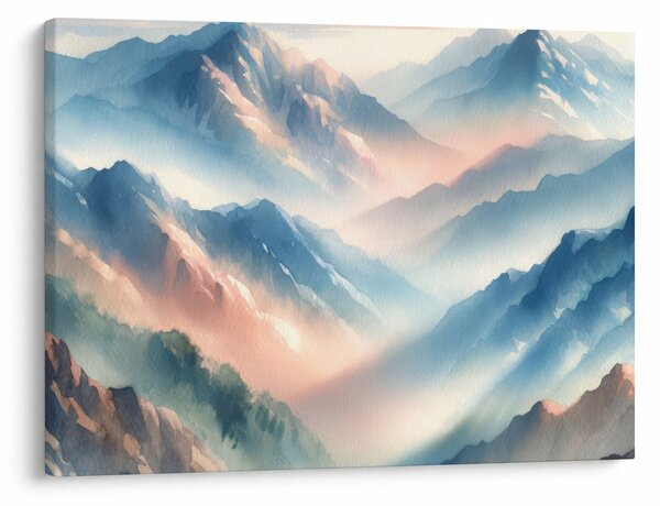 Obraz - Akwarelowe góry (70x50 cm)