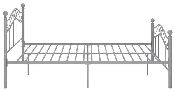 Szare metalowe łóżko w stylu loftowem 120x200 cm K6-M72