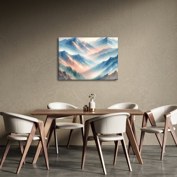 Obraz - Akwarelowe góry (70x50 cm)