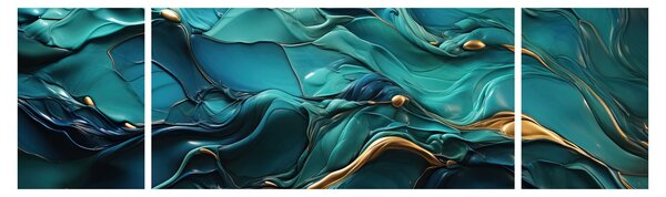 Obraz - Tekstury abstrakcyjne (170x50 cm)