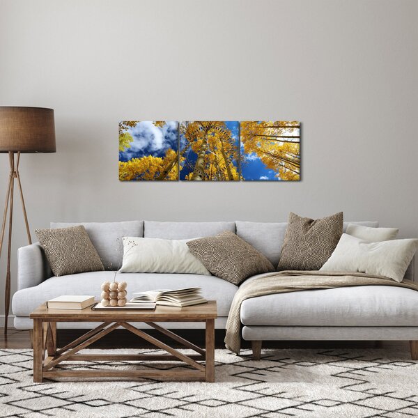 Obraz - Aspen (z zegarem) (90x30 cm)