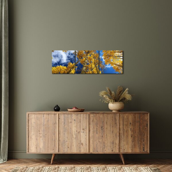 Obraz - Aspen (z zegarem) (90x30 cm)
