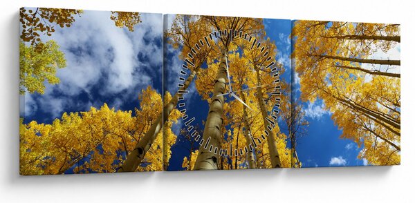 Obraz - Aspen (z zegarem) (90x30 cm)