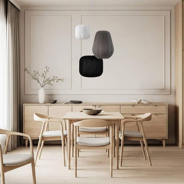 Lampa wisząca Helin Lindby, możliwość ściemniania, multikolor, salon / jadalnia, tkanina / materiał / jedwab, skandynawski