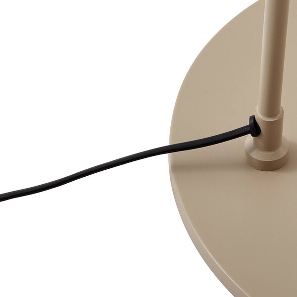 Lampa stojąca Triangolo Lindby, kremowy / amber, salon / jadalnia, metal, nowoczesny