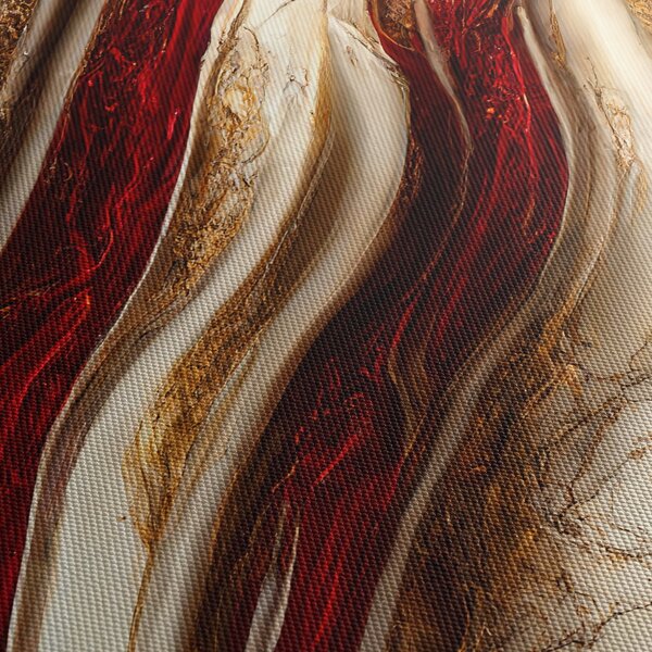Obraz - Złoto - biała tekstura (170x50 cm)
