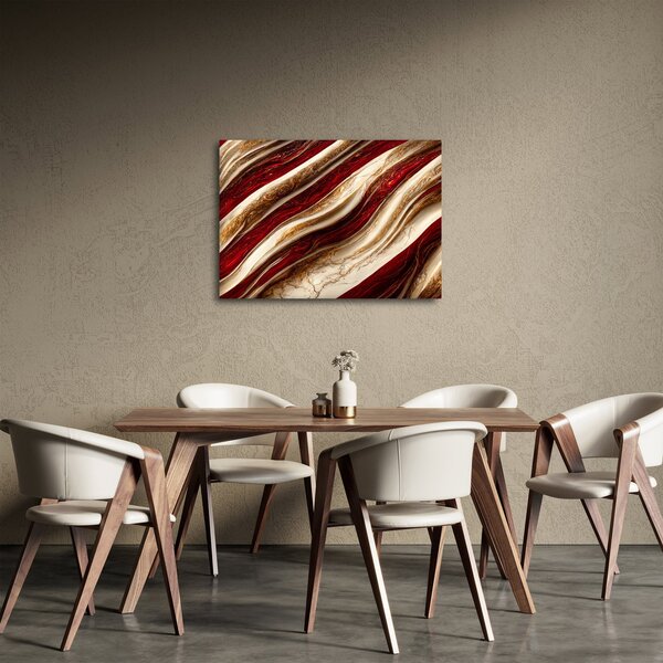 Obraz - Złoto - biała tekstura (70x50 cm)