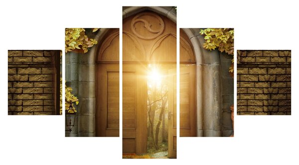 Obraz - Brama w lesie (125x70 cm)