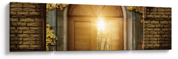 Obraz - Brama w lesie (170x50 cm)