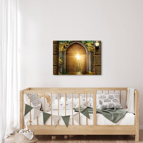 Obraz - Brama w lesie (70x50 cm)