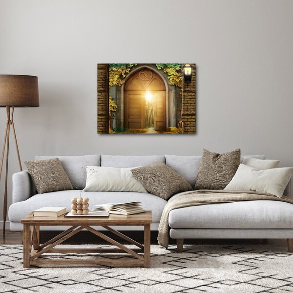 Obraz - Brama w lesie (70x50 cm)