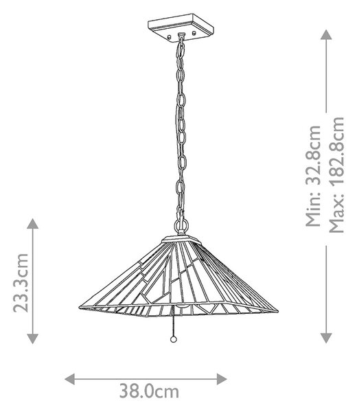 Elstead Lampa wisząca Alderley, styl Tiffany, brąz, włącznik pociągany