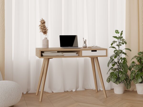 Minimalistyczne biurko w stylu skandynawskim 100 cm