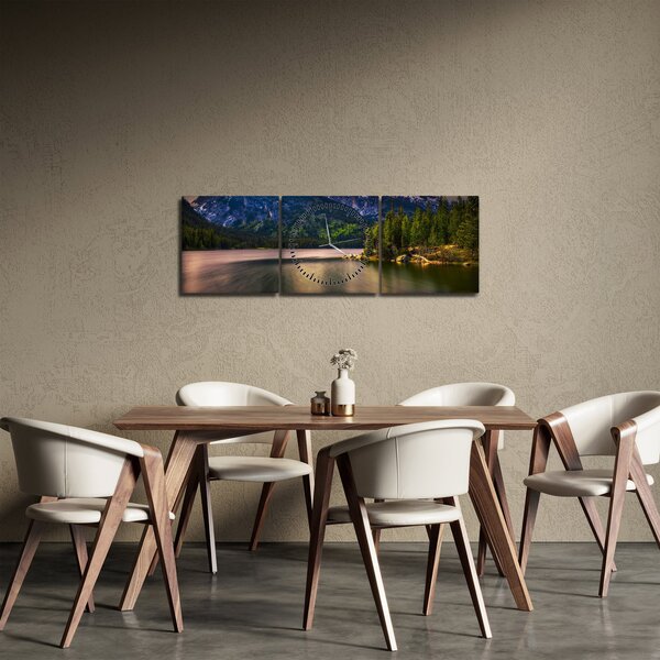 Obraz - Park Narodowy Grand Teton (z zegarem) (90x30 cm)