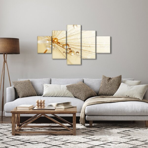 Obraz - Zdjęcie makro mniszka lekarskiego (125x70 cm)