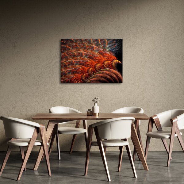Obraz - Abstrakcyjna imitacja piór (70x50 cm)