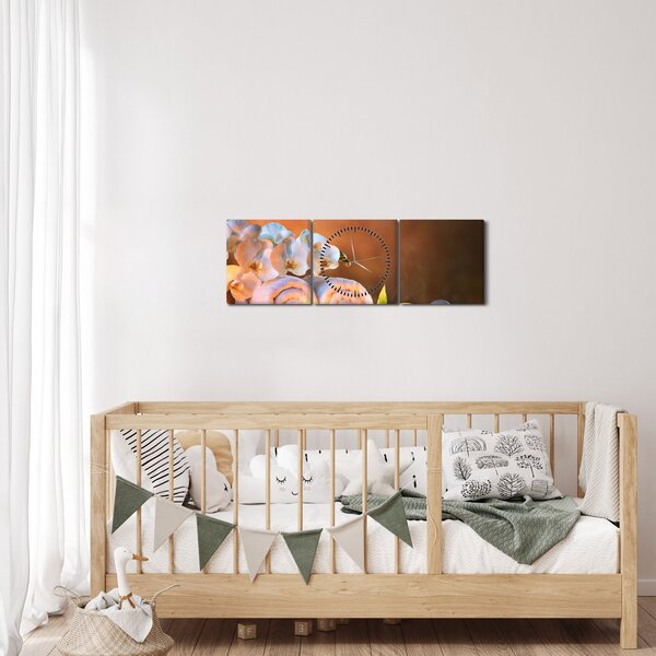 Obraz - Relaks i spa (z zegarem) (90x30 cm)