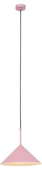 Designerska lampa wisząca różowa - Triangolo