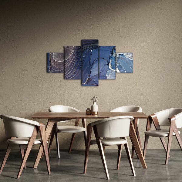 Obraz - Atrament marmurkowy (125x70 cm)