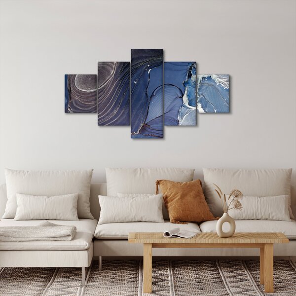 Obraz - Atrament marmurkowy (125x70 cm)