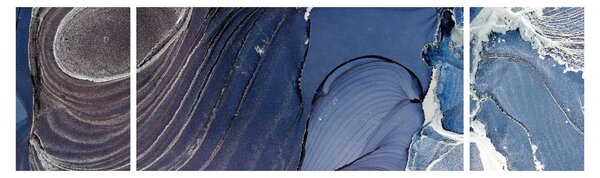 Obraz - Atrament marmurkowy (170x50 cm)