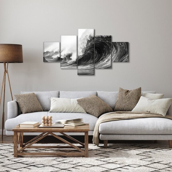 Obraz - Malowanie fal (125x70 cm)