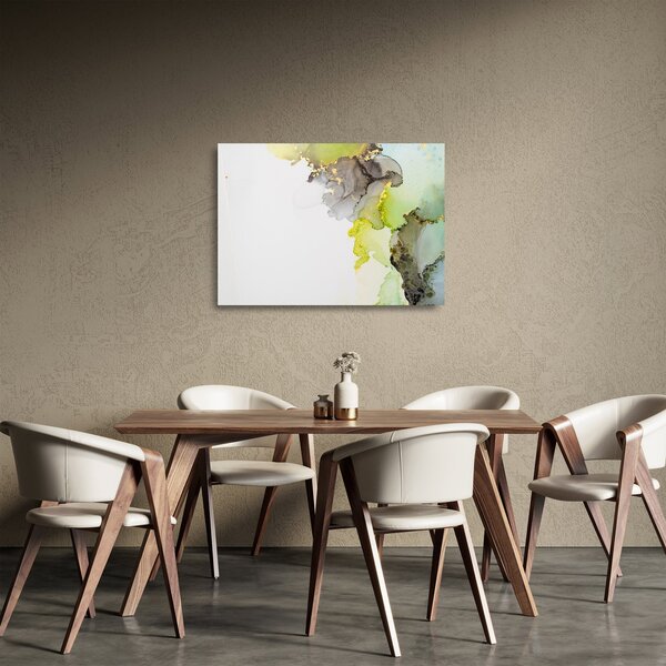 Obraz na szkle - Sztuka abstrakcyjna w tuszu (70x50 cm)