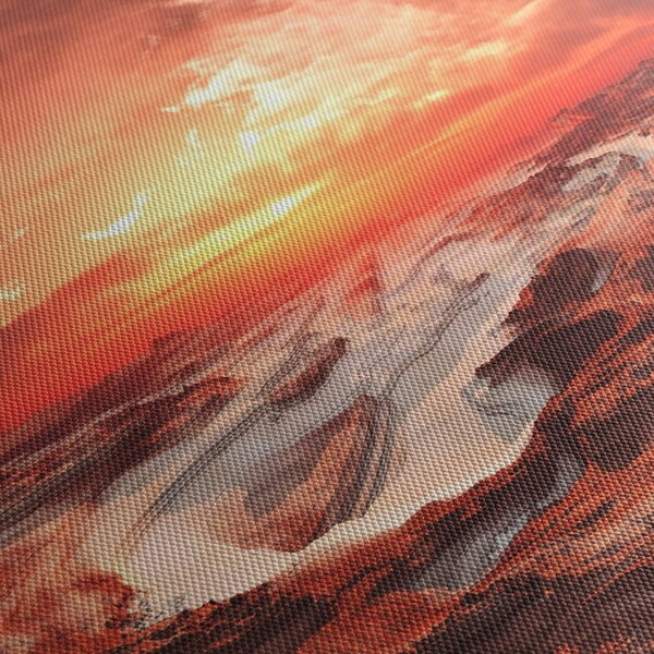 Obraz - Mars (z zegarem) (90x30 cm)