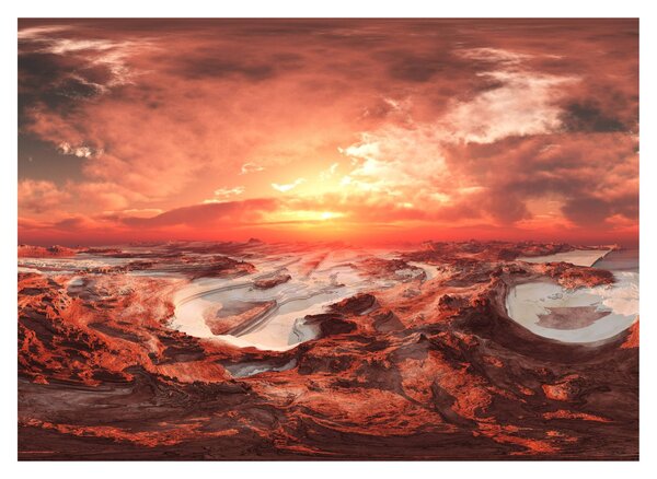 Obraz na szkle - Mars (70x50 cm)