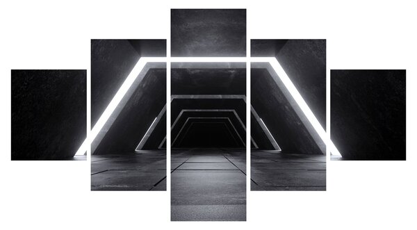 Obraz - Futurystyczny tunel (125x70 cm)