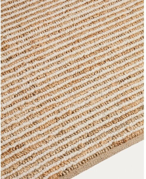 Dywan z juty tkany ręcznie w naturalnym kolorze 160x230 cm Derule – Kave Home